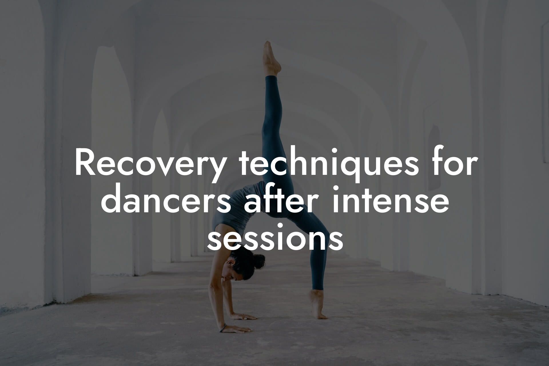 recovery techniques for dancers after intense sessions tano performance dexa scanners body composition testing